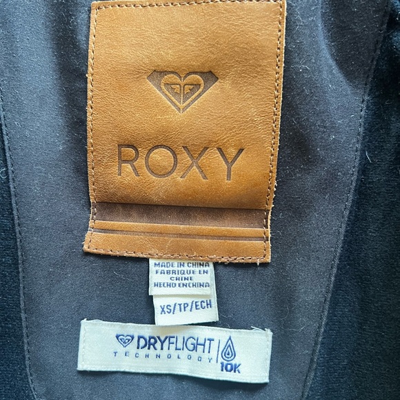 Roxy Hartley Snow Jacket Black Tan XS - Picture 2 of 9